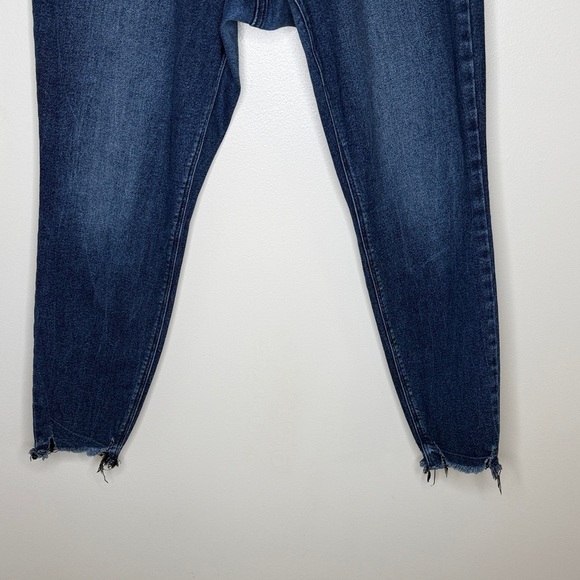 Old Navy Rockstar Super Skinny Mid-Rise Ankle Jeans Stretch Midnight Blue Denim - Picture 4 of 13